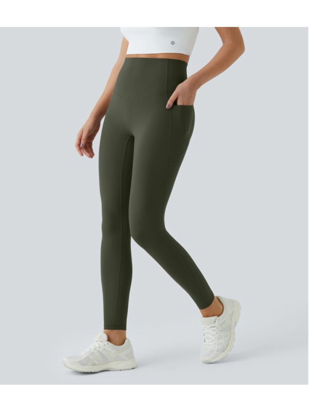 Halara UltraSculpt High Waisted Tummy Control Pocket Shaping 7/8 leggings XL